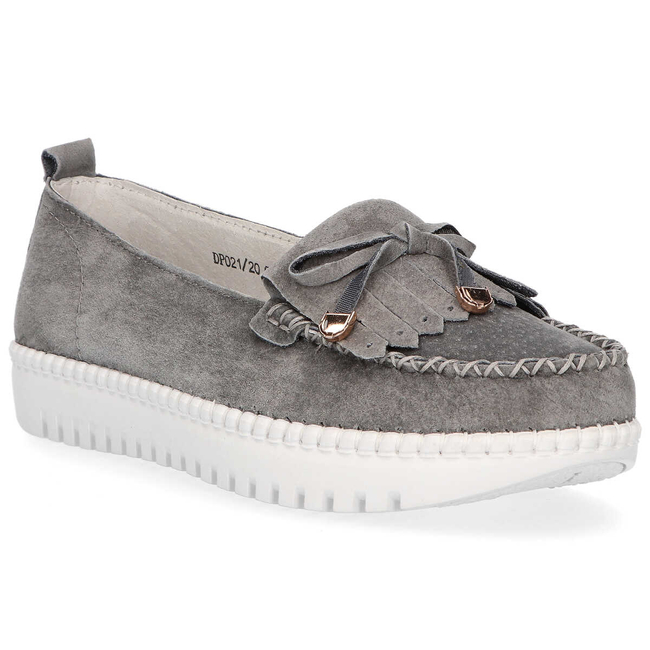 Leather shoes Filippo DP021/20 GR gray