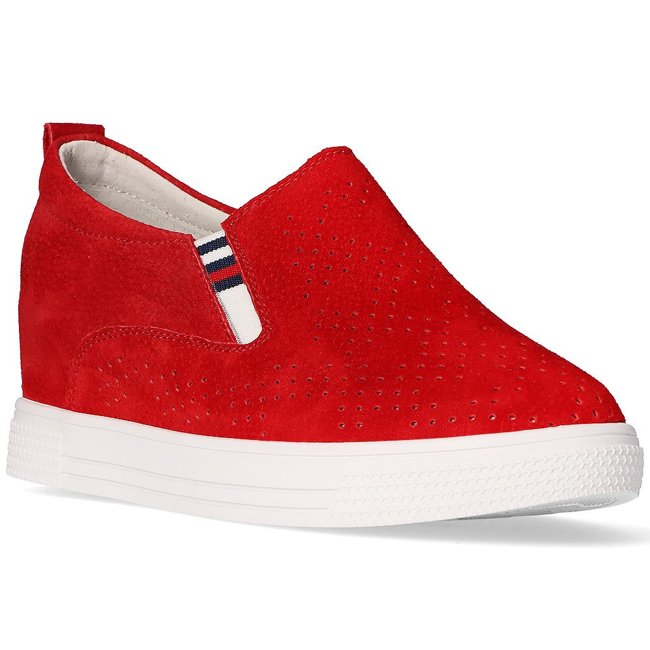 Leather shoes Filippo DP1356/21 RD red