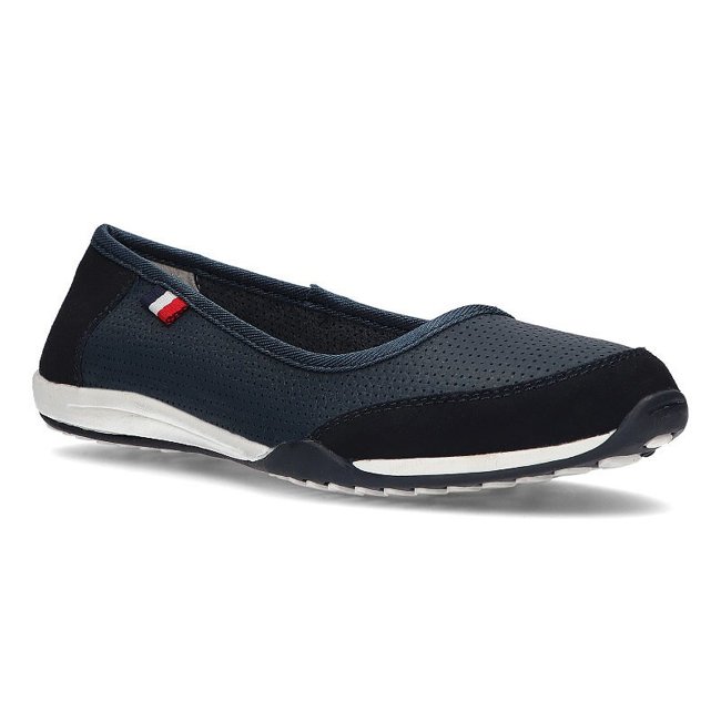 Leather shoes Filippo DP142/21 NV navy blue