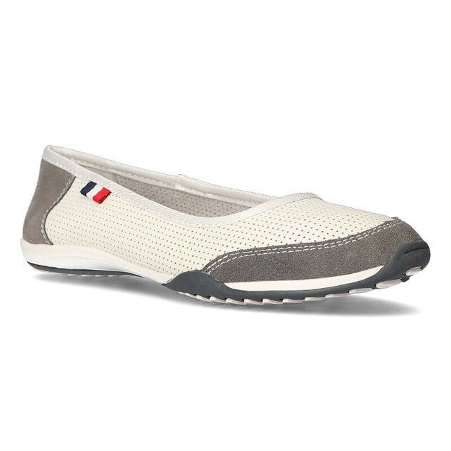 Leather shoes Filippo DP142/21 WH GR white-gray