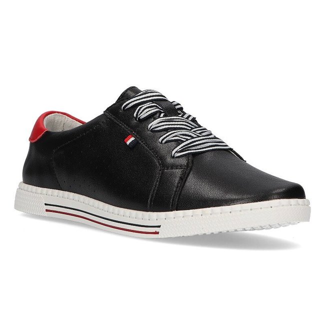 Leather shoes Filippo DP2154/21 BK black