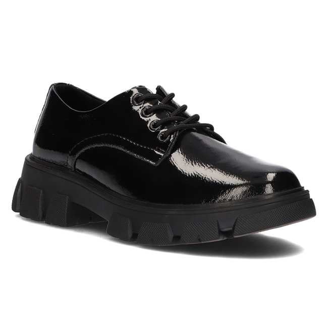 Leather shoes Filippo DP3153/22 BK black