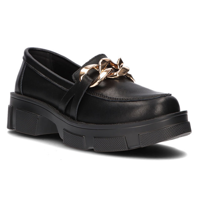 Leather shoes Filippo DP3221/21 BK black
