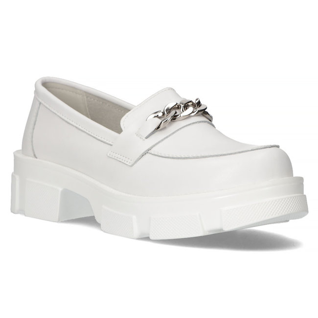 Leather shoes Filippo DP3221/22 WH white