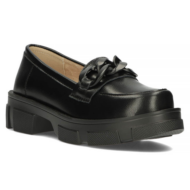 Leather shoes Filippo DP3221/23 BK BK black