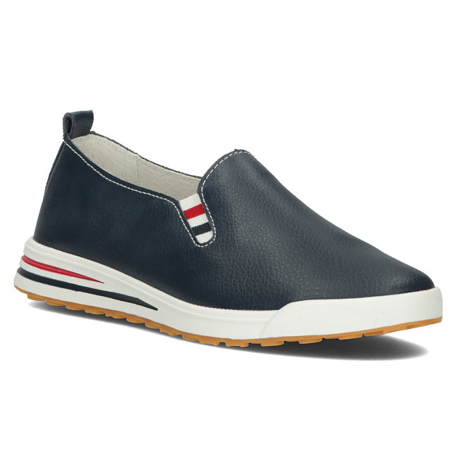 Leather shoes Filippo DP3510/22 NV navy blue