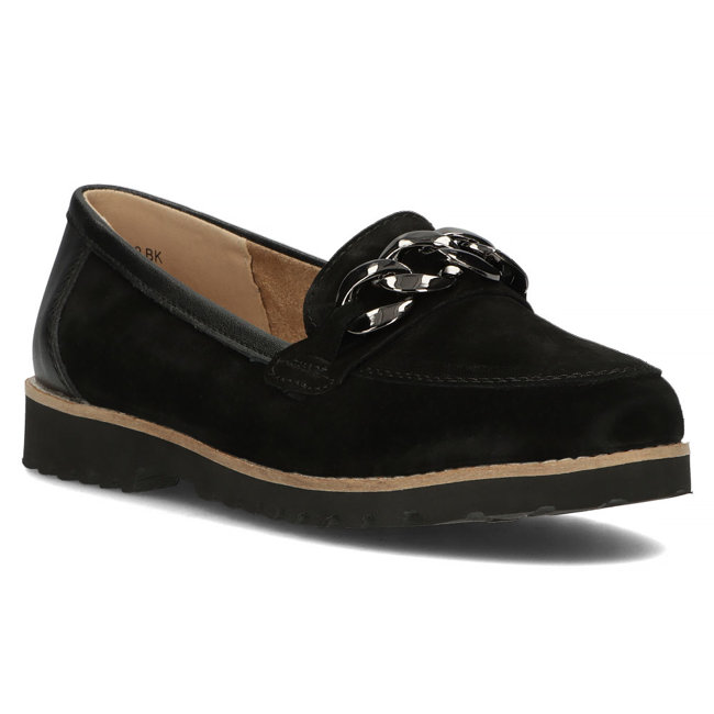 Leather shoes Filippo DP4134/22 BK black