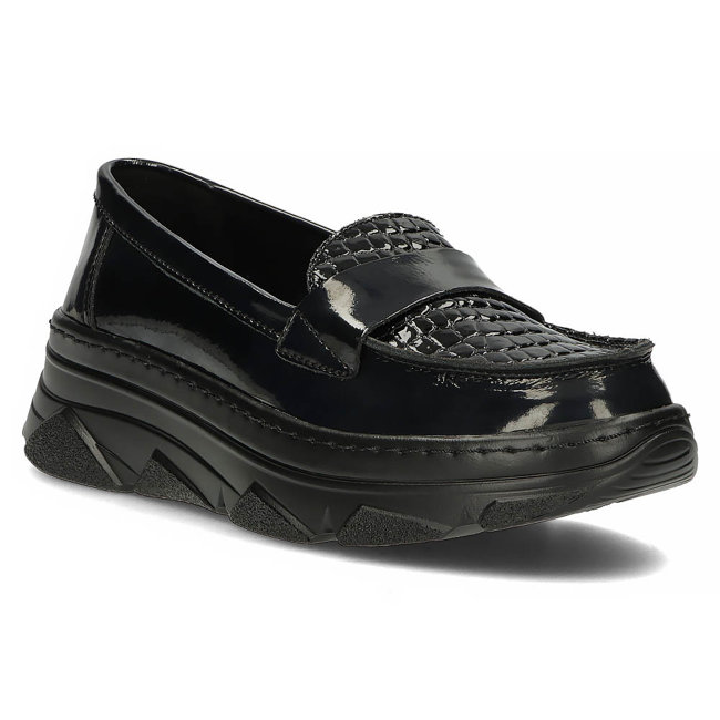 Leather shoes Filippo DP4186/22 BK black
