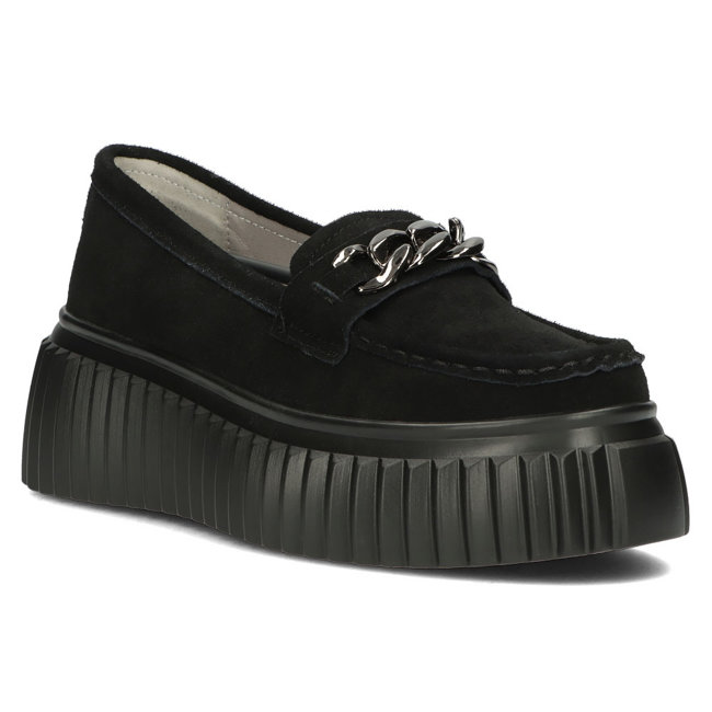 Leather shoes Filippo DP4450/23 BK black