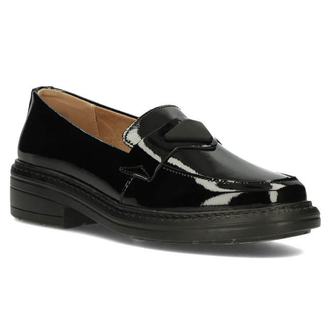 Leather shoes Filippo DP4523/23 BK L black
