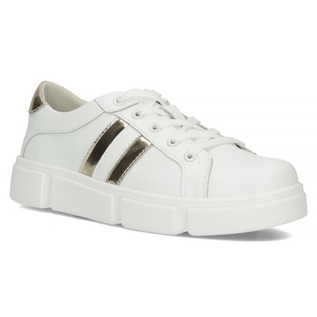 Leather shoes Filippo DP4530/23 WH GO white