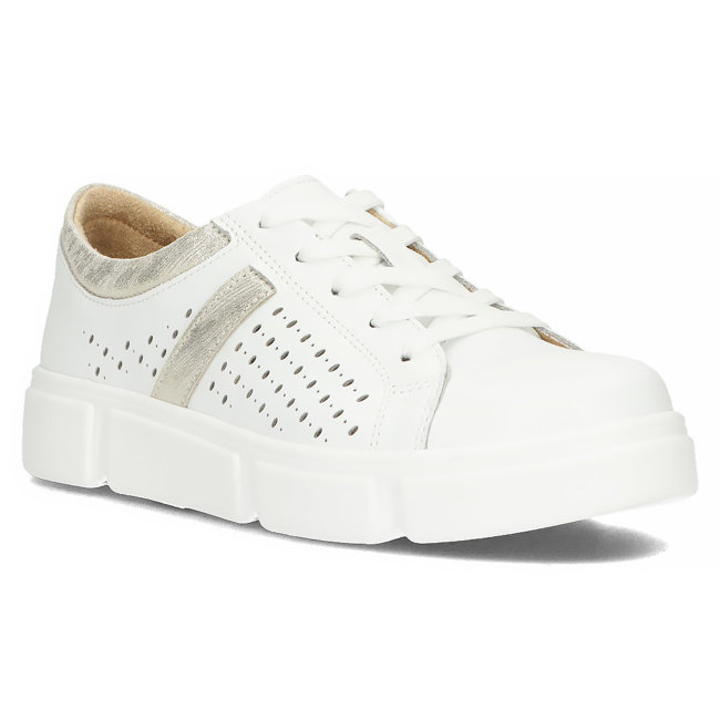 Leather shoes Filippo DP4531/23 WH GO white
