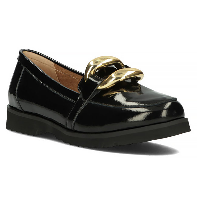 Leather shoes Filippo DP4567/23 BK black