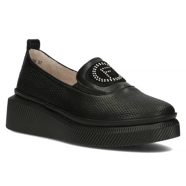 Leather shoes Filippo DP4572/23 BK black