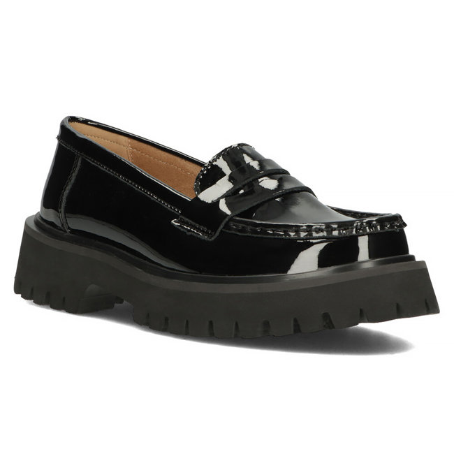 Leather shoes Filippo DP4586/23 BK L black