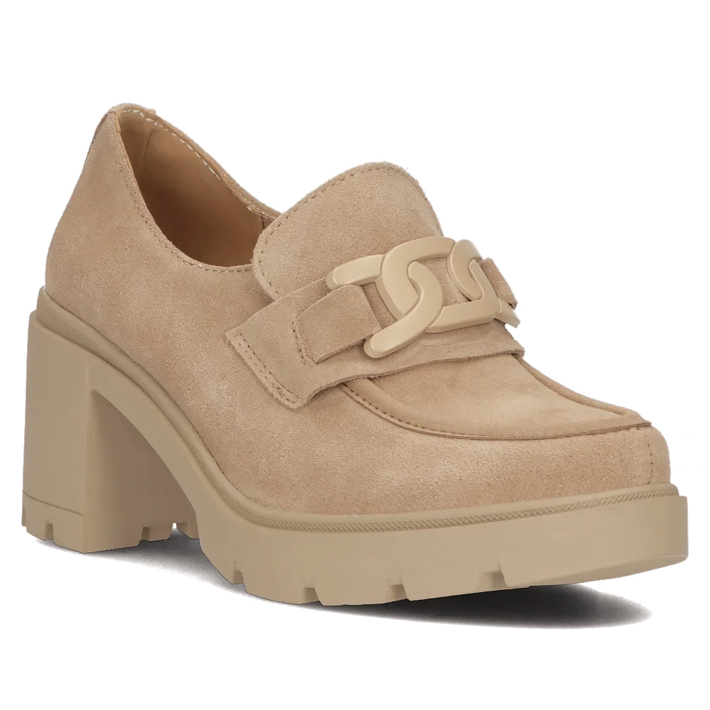 Leather shoes Filippo DP4785/23 BE SU beige