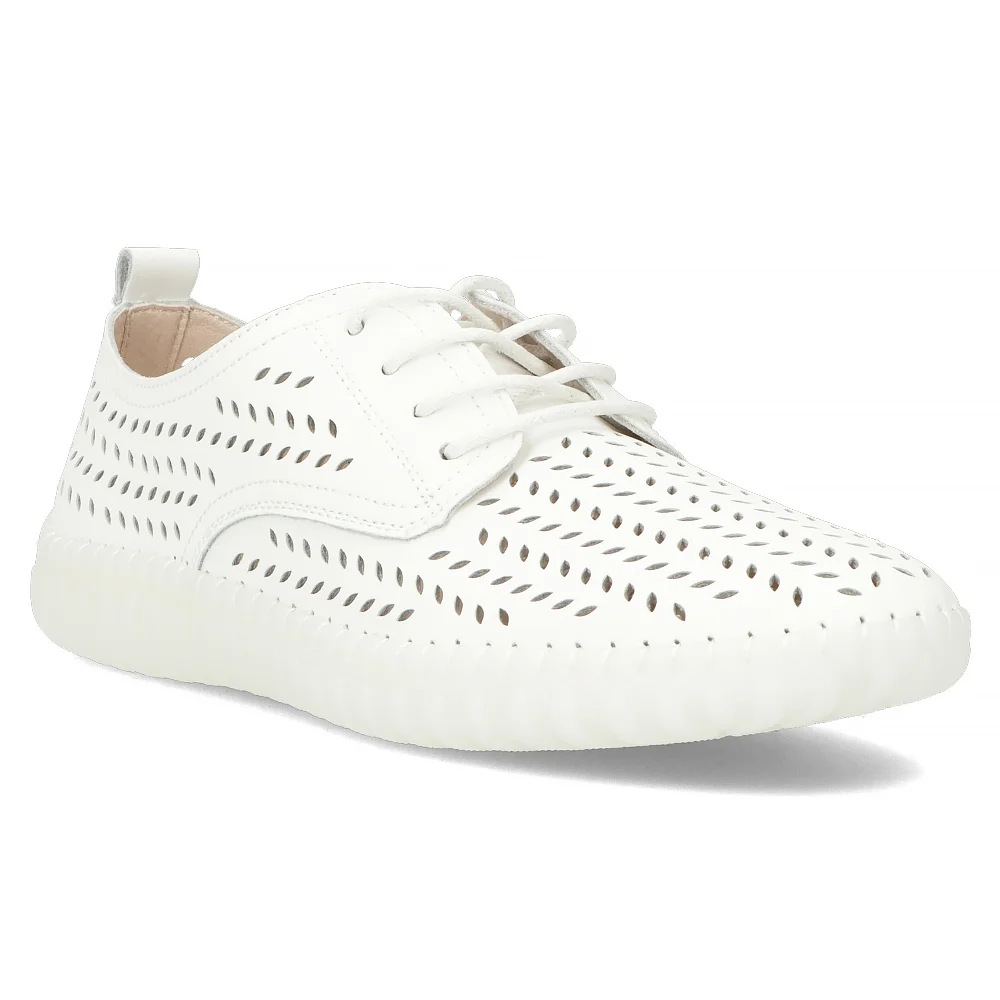 Leather shoes Filippo DP6064/24 WH white