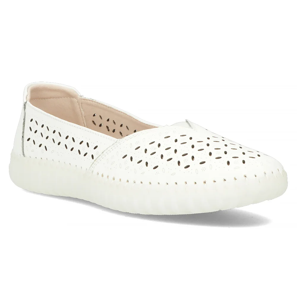 Leather shoes Filippo DP6065/24 WH white
