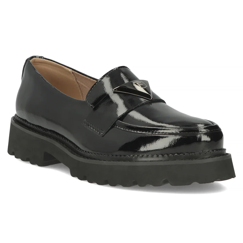 Leather shoes Filippo DP6166/24 BK L black