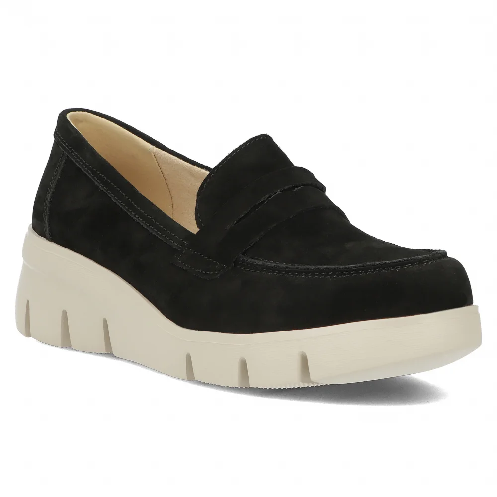 Leather shoes Filippo DP6248/24 BK BE black