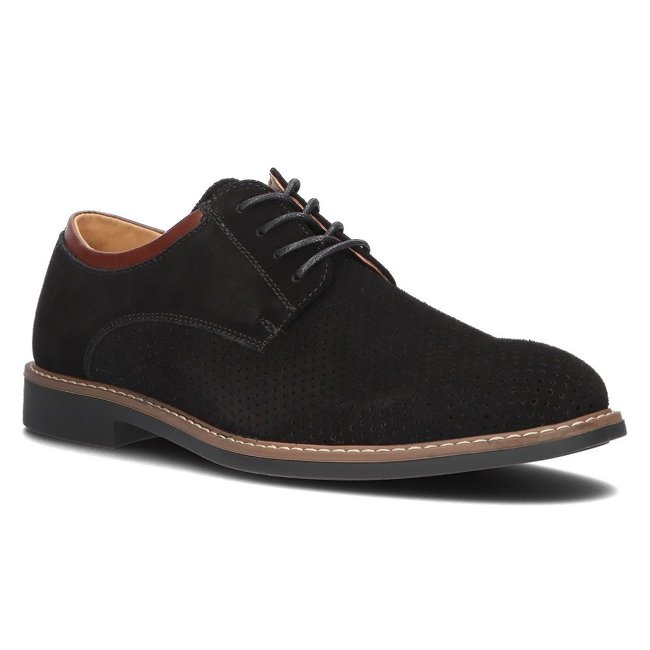 Leather shoes Filippo MP2399/21 BK black