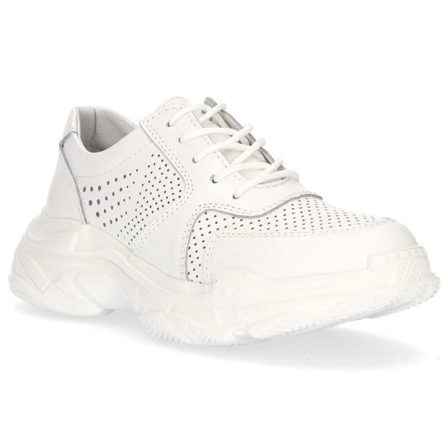 Leather sneakers Filippo DP1426/20 WH white