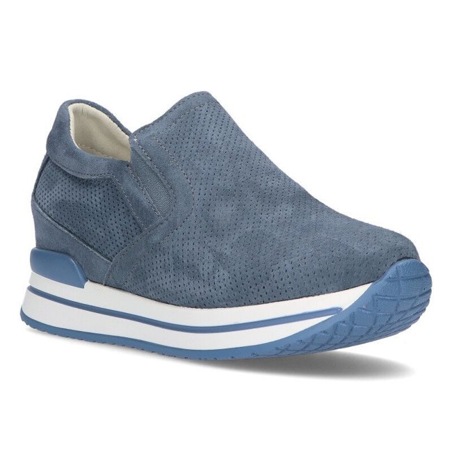 Leather sneakers Filippo DP1512/21 Bl blue