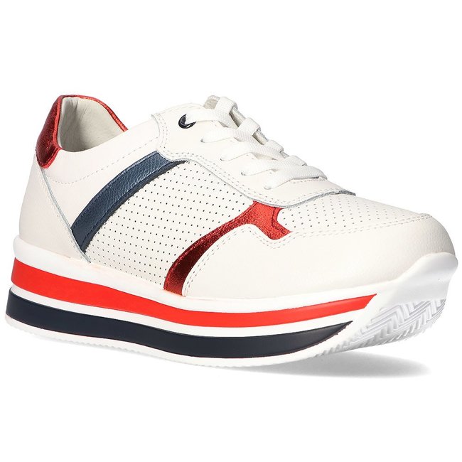 Leather sneakers Filippo DP2004/22 WH white