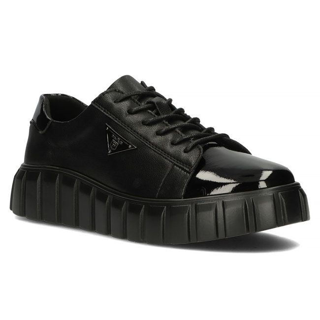 Leather sneakers Filippo DP4138/23 BK black