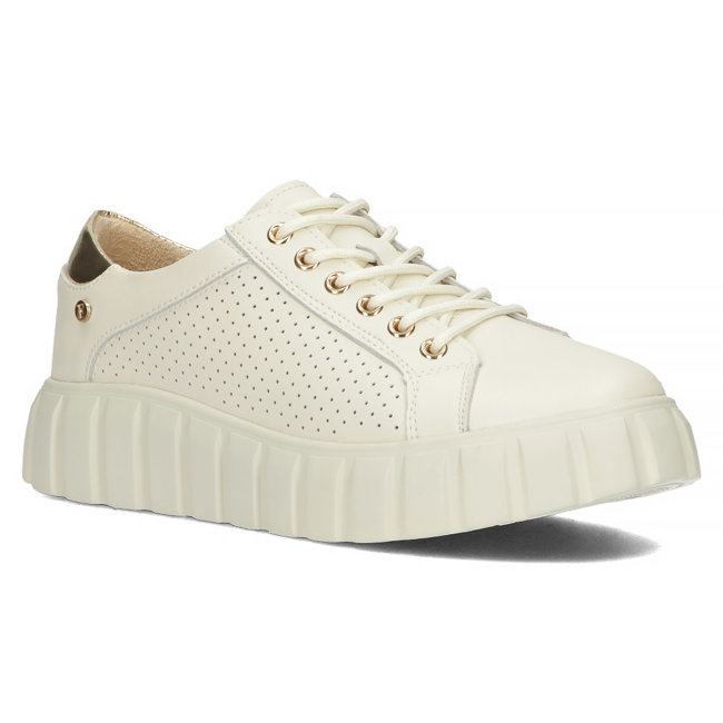 Leather sneakers Filippo DP4535/23 BE beige