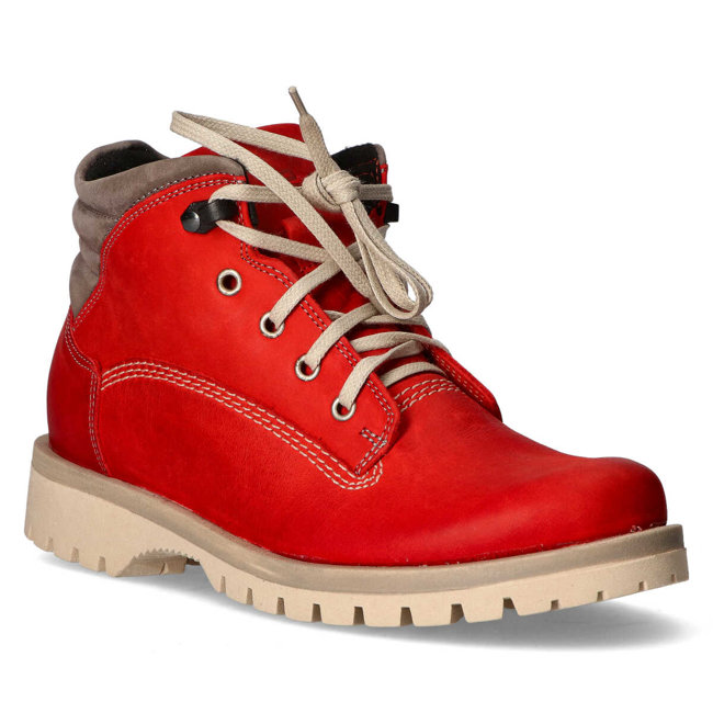 Leather trappers Filippo 1178/5 red CH-35