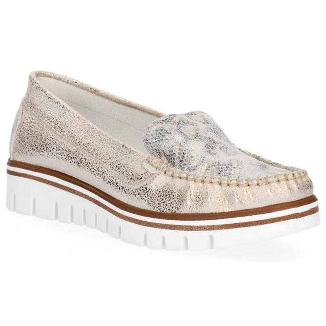 Loafers Filippo 10118 Wiped Crystal Gold + Animals
