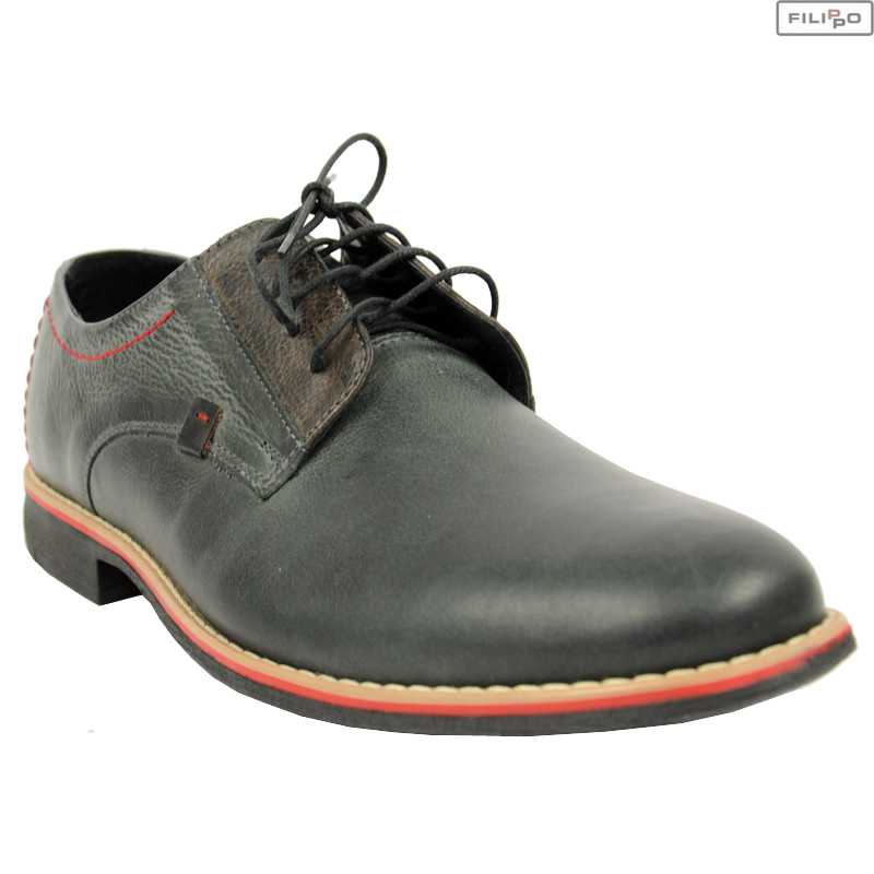 Shoes FILIPPO 247a-392 dark graphite+brown 8021715
