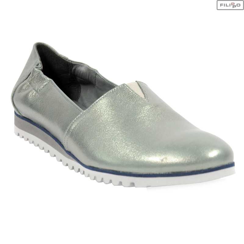 Shoes LAN-KARS d351-l-32 goat silver 8023605