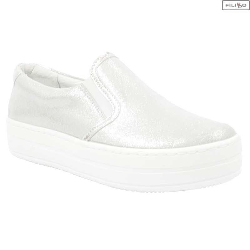 Sneakers FILIPPO 446s white satin 8023202