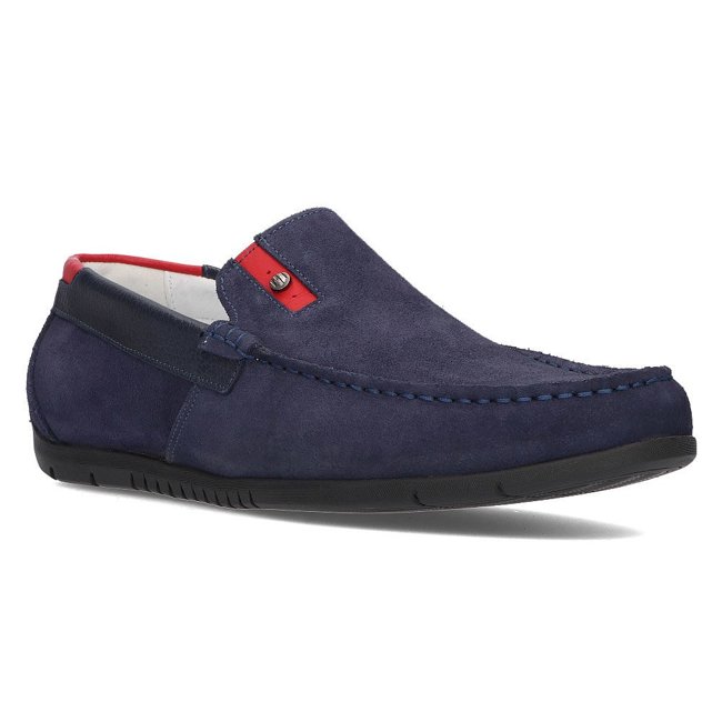 Suede loafers Filippo 5274-5 navy blue