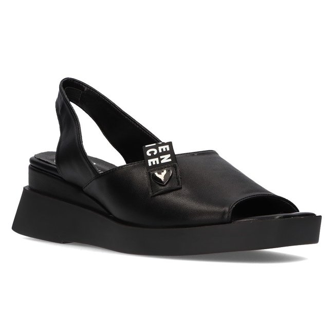 Wedge sandals Filippo DS2355/21 BK black