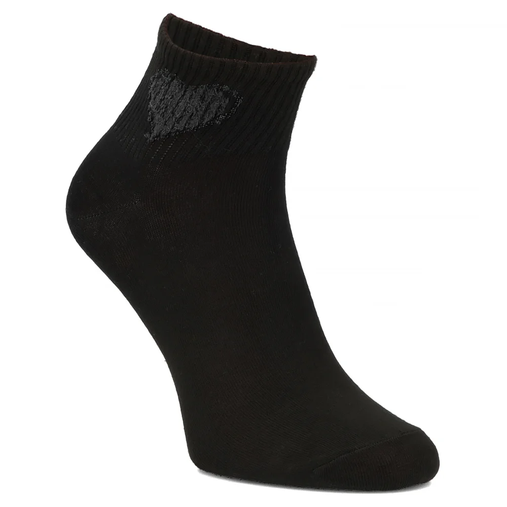 Women's Socks L605-2 black heart