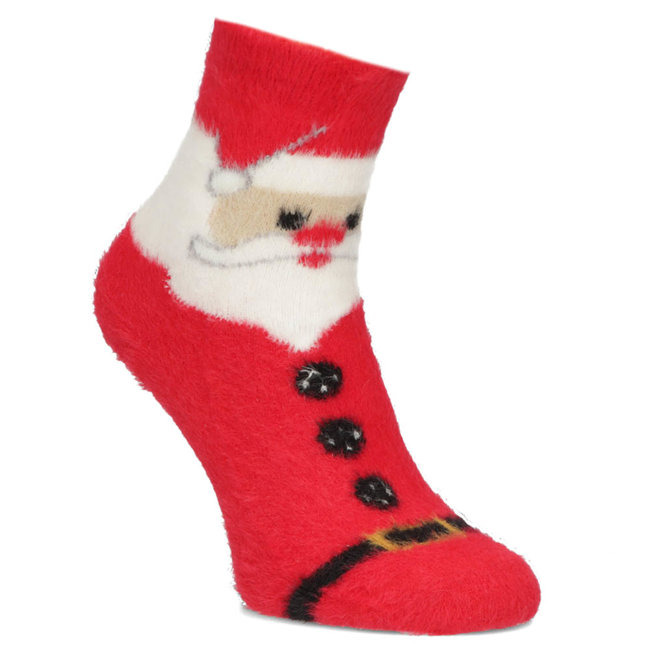 Women's Socks red santa