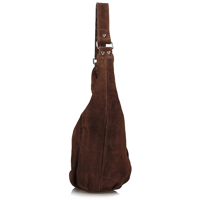 Handbag Toscanio Hobo Suede A284 brown