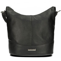 Handbag Toscanio Leather Messenger Bag 16176 black