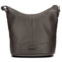 Handbag Toscanio Leather Messenger Bag 16176 dark brown