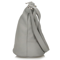 Handbag Toscanio Leather Messenger Bag 16176 light grey
