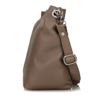 Handbag Toscanio Leather Messenger Bag 211 dark beige