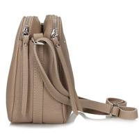 Handbag Toscanio Leather Messenger Bag A242 beige