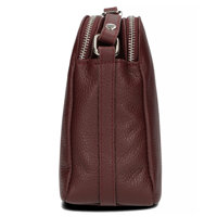 Handbag Toscanio Leather Messenger Bag A242 burgundy