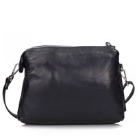 Handbag Toscanio Leather Messenger Bag A89 black