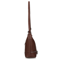 Handbag Toscanio Leather Messenger Bag C10 brown