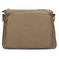 Handbag Toscanio Leather Messenger Bag E16 beige