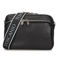 Handbag Toscanio Leather Messenger Bag E5 black